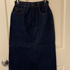 Vintage Denim Valentino midi skirt